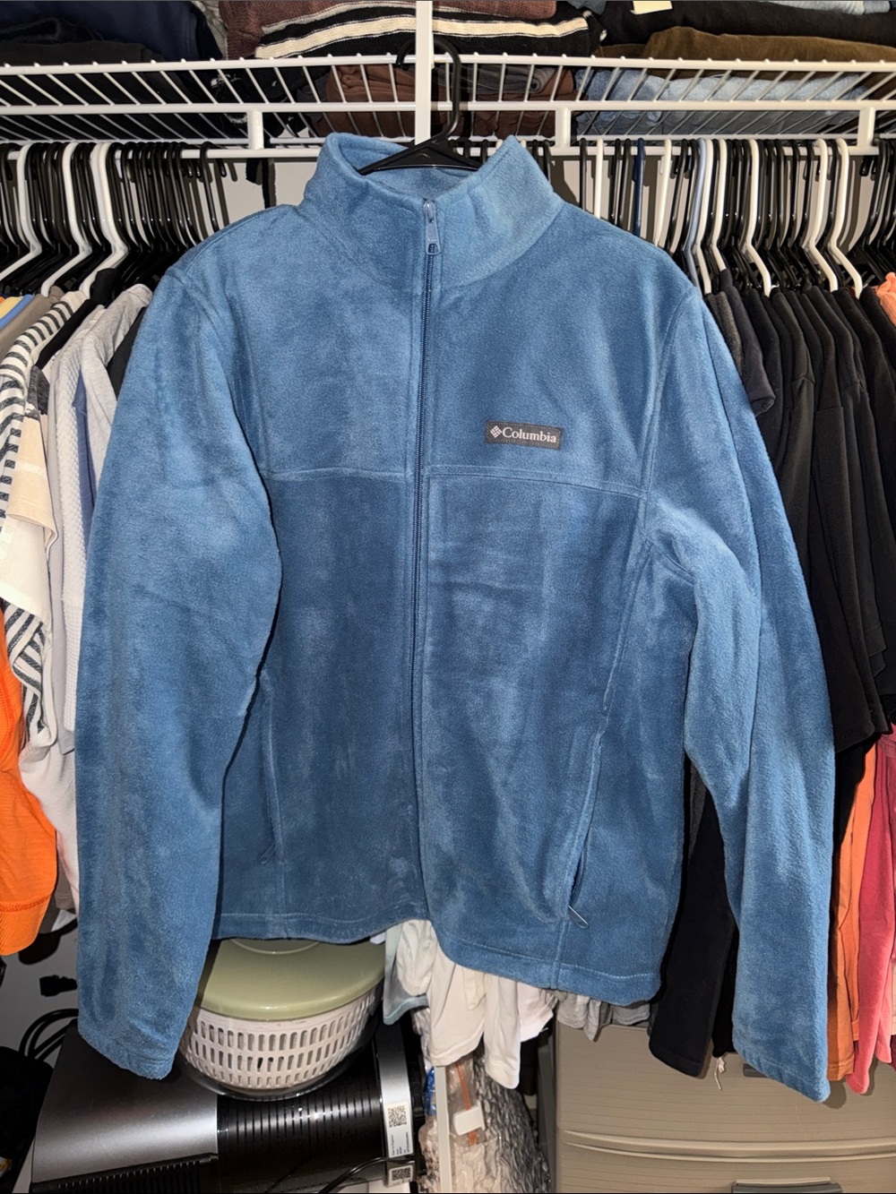 Columbia Blue Full-Zip Polar Fleece Jacket